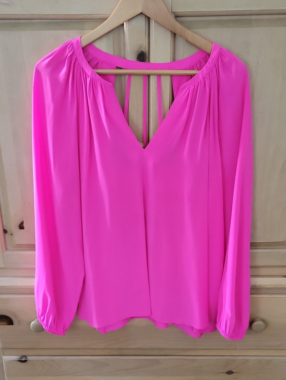 Lilly Pulitzer Leslie Silk Blouse In Raz Berry